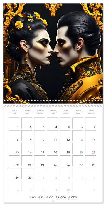 Vampire Pairs of Darkness (CALVENDO Monthly Calendar 2026)