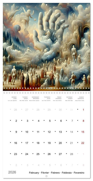 Jeux d'ombre de l'Humanité (CALVENDO Calendrier mensuel 2026)