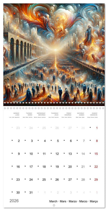 Jeux d'ombre de l'Humanité (CALVENDO Calendrier mensuel 2026)