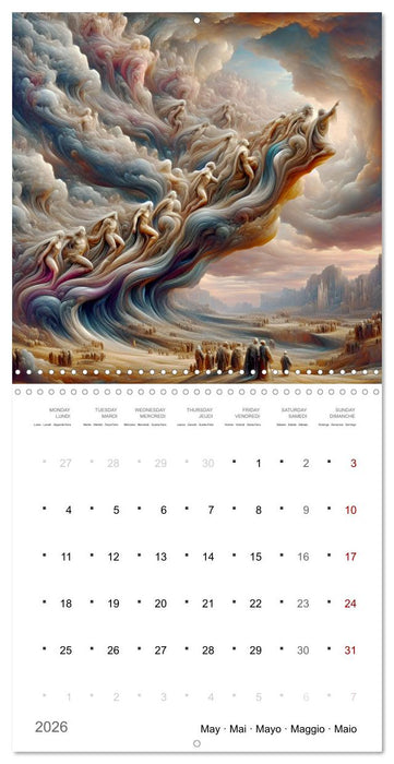 Jeux d'ombre de l'Humanité (CALVENDO Calendrier mensuel 2026)