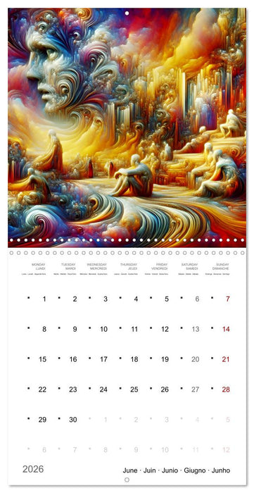 Jeux d'ombre de l'Humanité (CALVENDO Calendrier mensuel 2026)