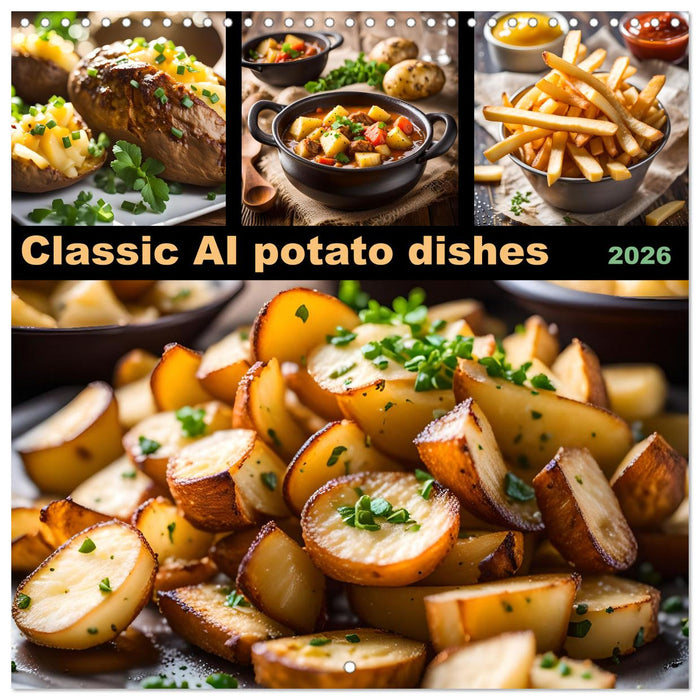 Classic AI potato dishes (CALVENDO Monthly Calendar 2026)