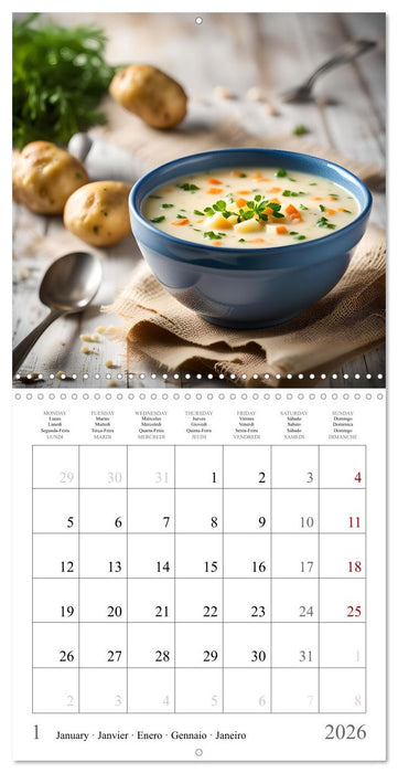 Classic AI potato dishes (CALVENDO Monthly Calendar 2026)