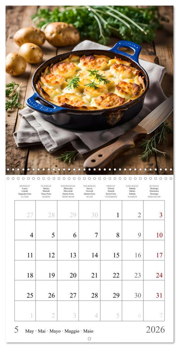 Classic AI potato dishes (CALVENDO Monthly Calendar 2026)