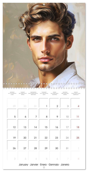 Men with irresistible charm (CALVENDO Monthly Calendar 2026)