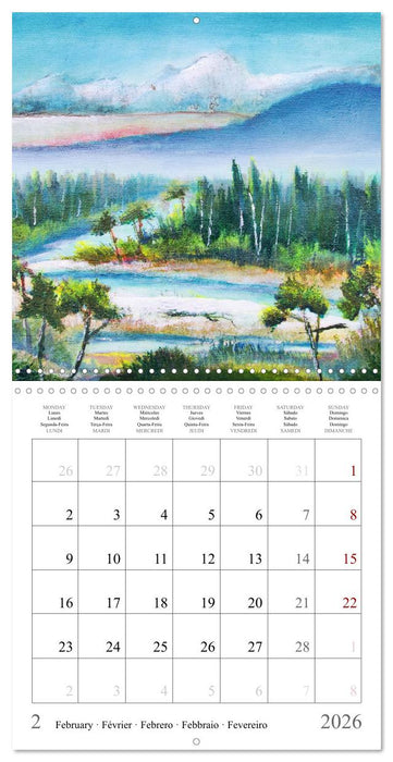 Upper Bavaria Art - Painted pictures from the south of Germany (CALVENDO Monthly Calendar 2026)