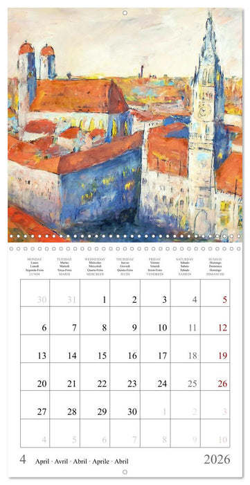 Upper Bavaria Art - Painted pictures from the south of Germany (CALVENDO Monthly Calendar 2026)