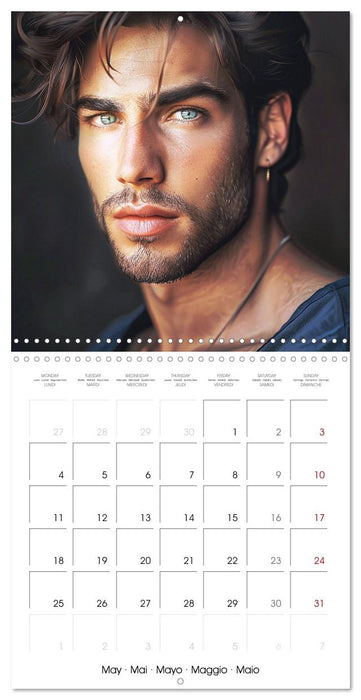Sous le charme d'hommes sensuels (CALVENDO Calendrier mensuel 2026)