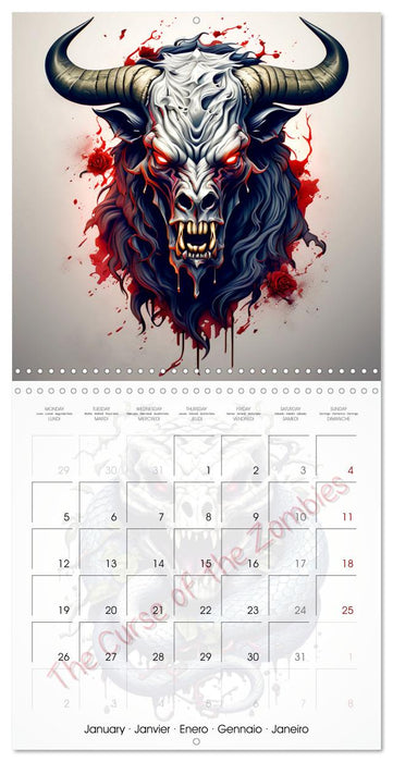 The curse of the zombies (CALVENDO Monthly Calendar 2026)