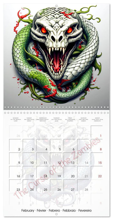 The curse of the zombies (CALVENDO Monthly Calendar 2026)