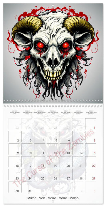 The curse of the zombies (CALVENDO Monthly Calendar 2026)