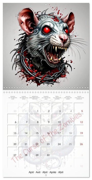 The curse of the zombies (CALVENDO Monthly Calendar 2026)