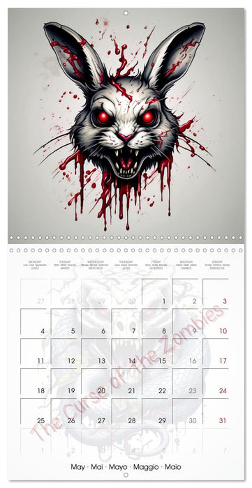 The curse of the zombies (CALVENDO Monthly Calendar 2026)