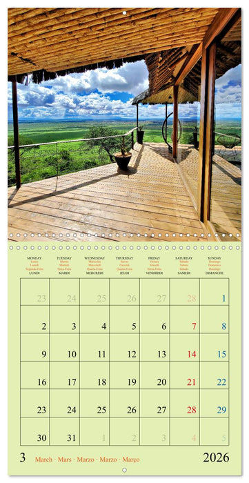 Discover Soroi Lions Bluff Lodge - Kenya (CALVENDO Monthly Calendar 2026)