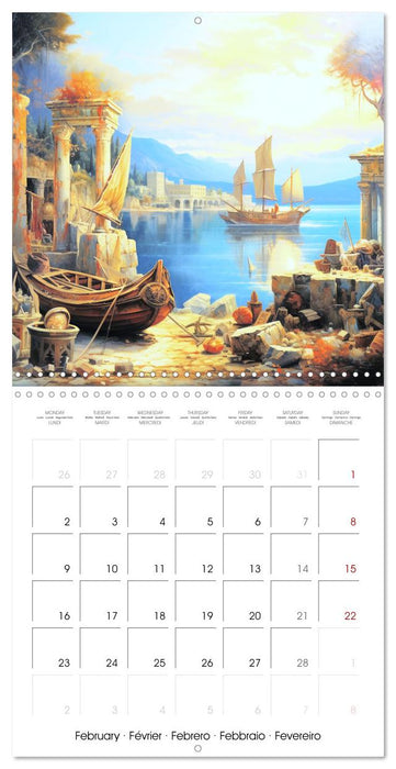 Scenes of Ancient Greece (CALVENDO Monthly Calendar 2026)