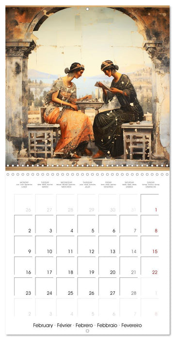 Splendeurs de la Grèce Antique (CALVENDO Calendrier mensuel 2026)