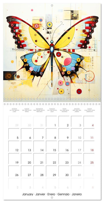 Symphonie animale colorée (CALVENDO Calendrier mensuel 2026)