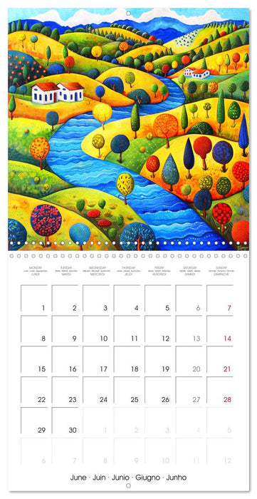 Naive Colorful Journey (CALVENDO Monthly Calendar 2026)