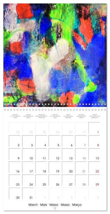 The abstract kaleidoscope of colours (CALVENDO Monthly Calendar 2026)