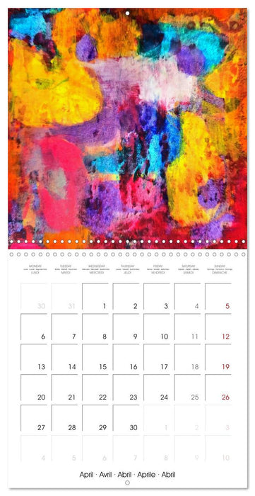 The abstract kaleidoscope of colours (CALVENDO Monthly Calendar 2026)