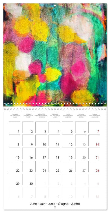 The abstract kaleidoscope of colours (CALVENDO Monthly Calendar 2026)