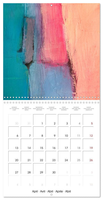 Finding silence in colours (CALVENDO Monthly Calendar 2026)