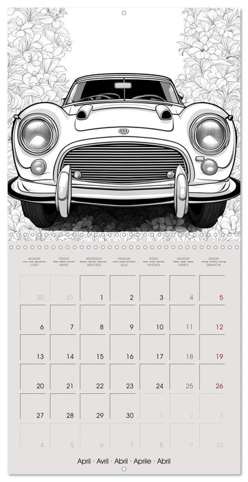 Give these engines some colour (CALVENDO Monthly Calendar 2026)