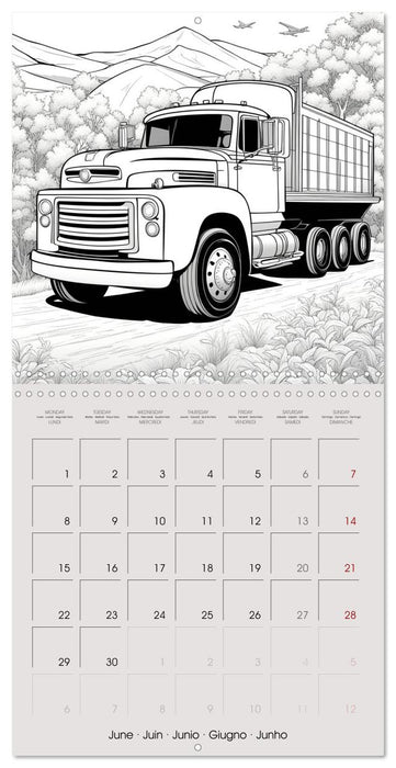 Give these engines some colour (CALVENDO Monthly Calendar 2026)