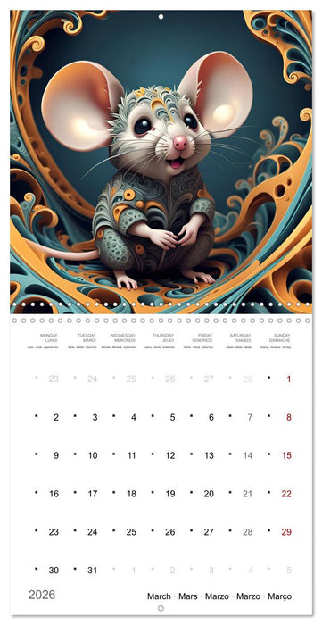 La joie animale (CALVENDO Calendrier mensuel 2026)