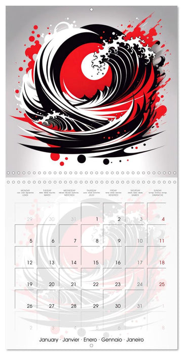 Essence de l'abstraction (CALVENDO Calendrier mensuel 2026)