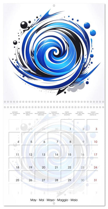 Essence de l'abstraction (CALVENDO Calendrier mensuel 2026)