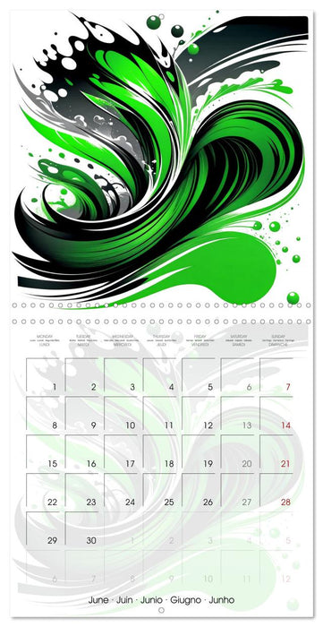 Essence de l'abstraction (CALVENDO Calendrier mensuel 2026)