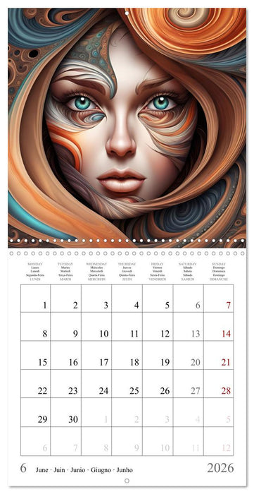 Cosmic sorceresses (CALVENDO Monthly Calendar 2026)