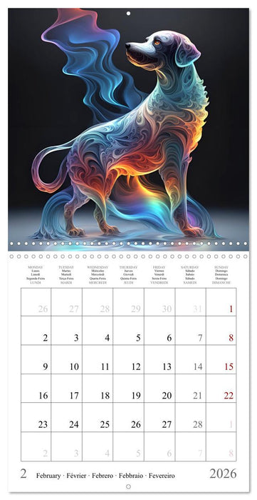 Rainbow Creatures (CALVENDO Monthly Calendar 2026)