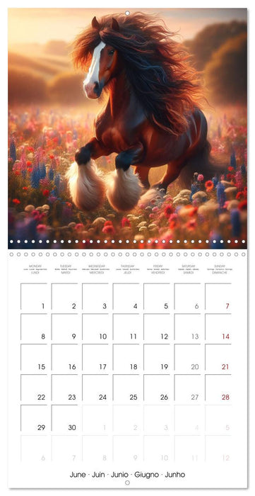 The majestic beauty of Gypsy Vanner (CALVENDO Monthly Calendar 2026)