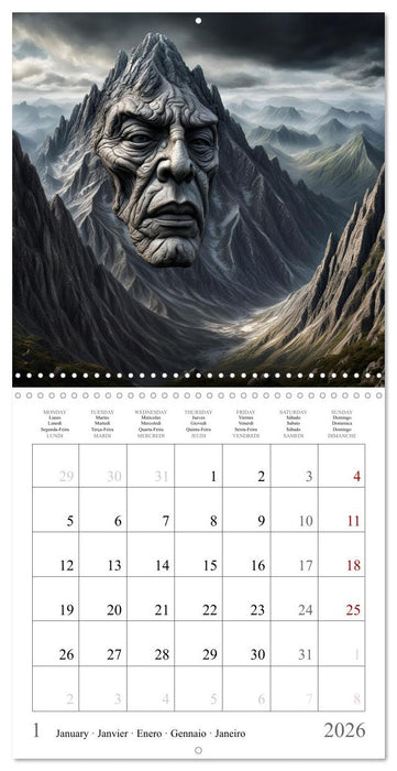 Les âmes de la montagne (CALVENDO Calendrier mensuel 2026)