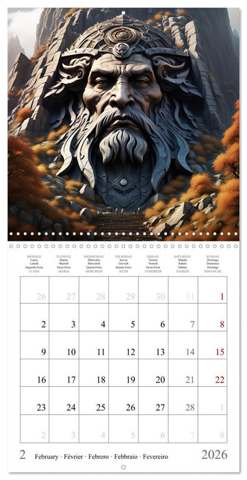 Les âmes de la montagne (CALVENDO Calendrier mensuel 2026)