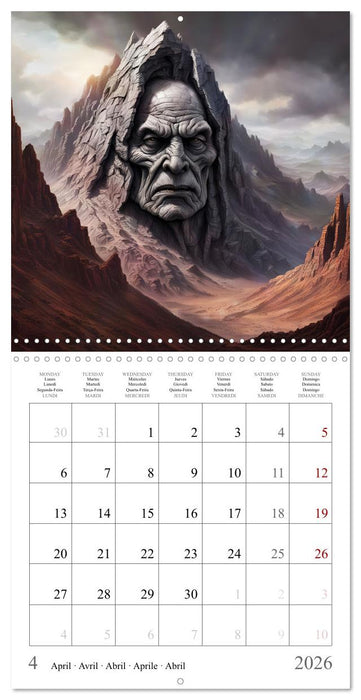 Les âmes de la montagne (CALVENDO Calendrier mensuel 2026)