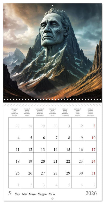Les âmes de la montagne (CALVENDO Calendrier mensuel 2026)