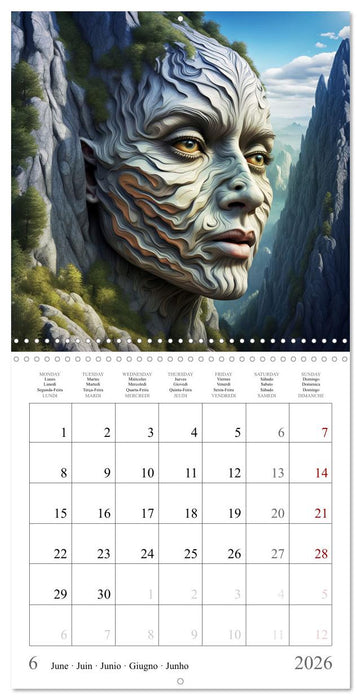 Les âmes de la montagne (CALVENDO Calendrier mensuel 2026)