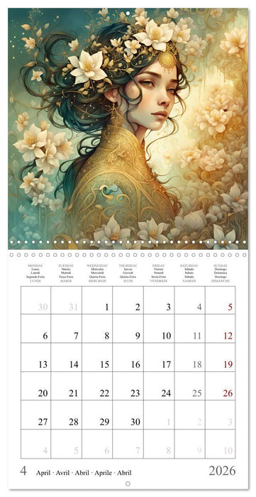 Beautés florales (CALVENDO Calendrier mensuel 2026)