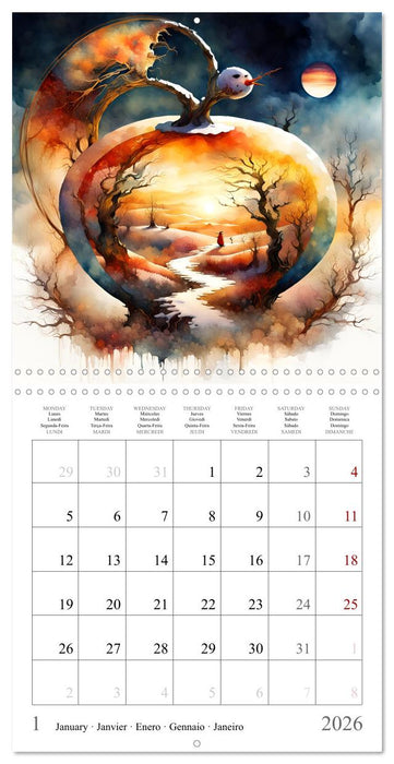 Magie des quatre saisons (CALVENDO Calendrier mensuel 2026)