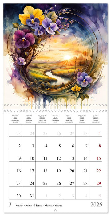 Magie des quatre saisons (CALVENDO Calendrier mensuel 2026)