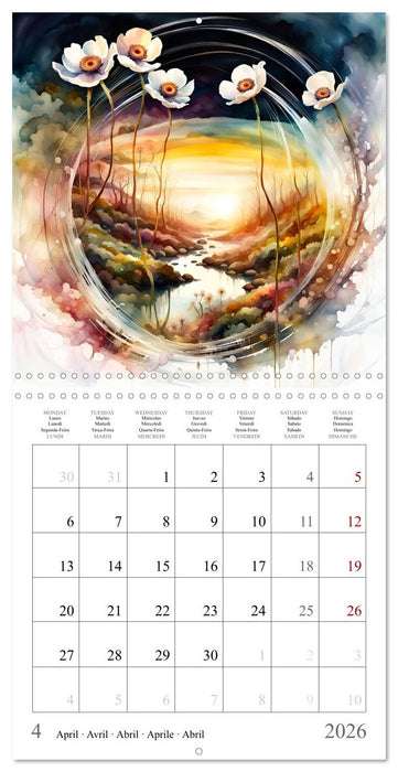 Magie des quatre saisons (CALVENDO Calendrier mensuel 2026)