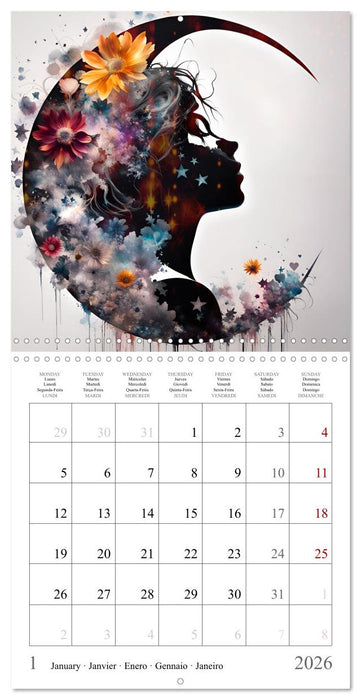 Silhouettes mystérieuses (CALVENDO Calendrier mensuel 2026)