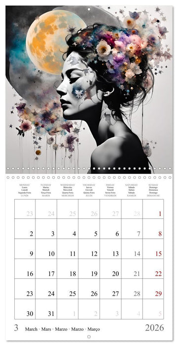 Silhouettes mystérieuses (CALVENDO Calendrier mensuel 2026)