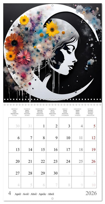 Silhouettes mystérieuses (CALVENDO Calendrier mensuel 2026)