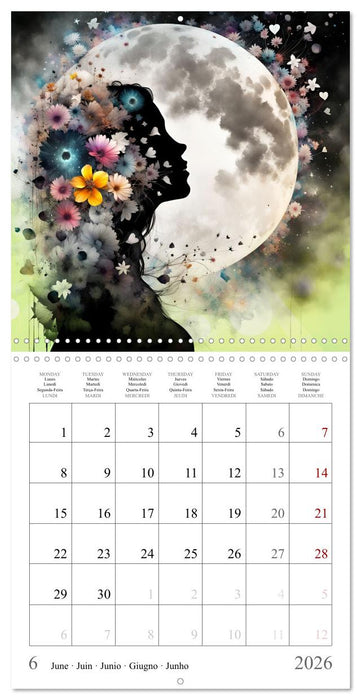 Silhouettes mystérieuses (CALVENDO Calendrier mensuel 2026)