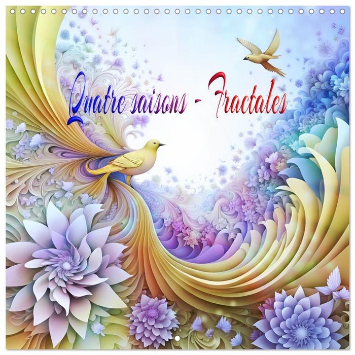 Quatre saisons - Fractales (CALVENDO Calendrier mensuel 2026)