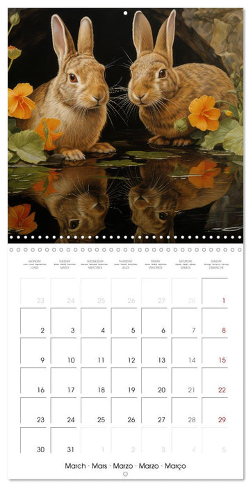 Des amours de lapins (CALVENDO Calendrier mensuel 2026)